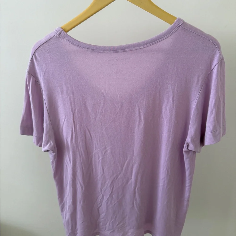 AE SOFT & SEXY VNECK Purple Size S NWT - Picture 4 of 6